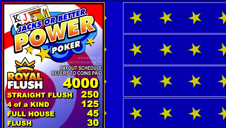 Jacks or Better Power Poker