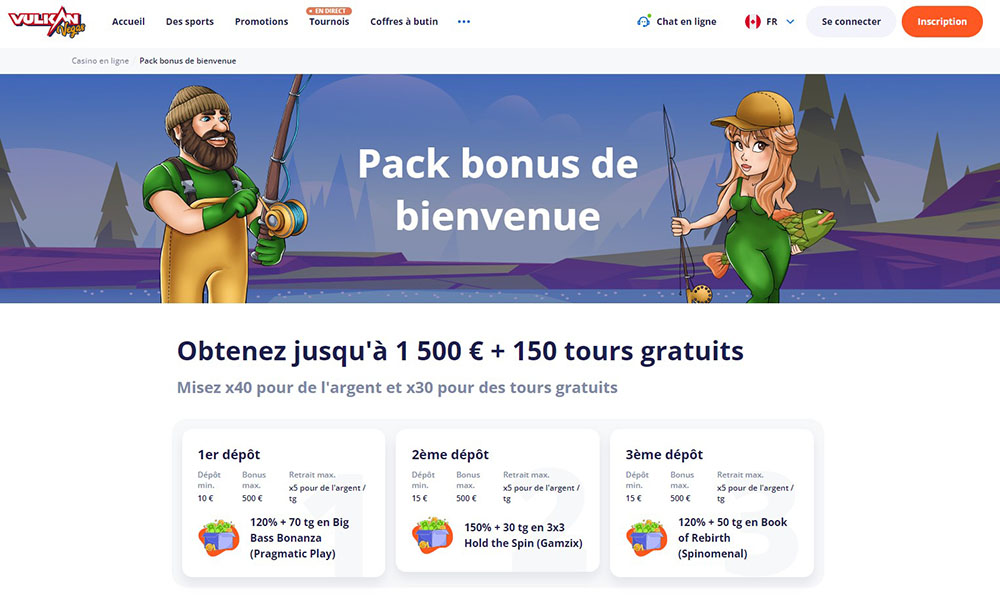 Vulkan Vegas Casino Bonus